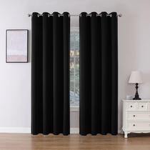 Conjunto de cortinas Blackout Joydeco 160x160cm, 2 painéis, cor de vinho