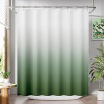 Conjunto de cortinas de chuveiro AmazerBath Ombre Grass Green 180x180cm