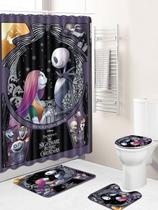 Conjunto de cortinas de chuveiro Nightmares Before Christmas Jacks
