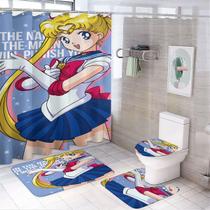 Conjunto de cortinas de chuveiro Sailors Moons Tsukinos Usagis Anime Conjunto de cortinas de chuveiro Sailors Moons Tsukinos Usagis Anime