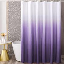 Conjunto de cortinas de chuveiro YI & ZE Ombre de poliéster roxo escuro Conjunto de cortinas de chuveiro YI & ZE Ombre de poliéster roxo escuro