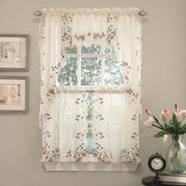 Conjunto de Cortinas de Cozinha Sweet Home Collection - Linho Rosemary Conjunto de Cortinas de Cozinha Sweet Home Collection - Linho Rosemary