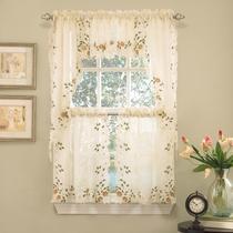 Conjunto de Cortinas de Cozinha Sweet Home Collection - Linho Rosemary