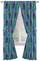 Conjunto de cortinas Jay Franco Minecraft Monster Hunters Kids Blue