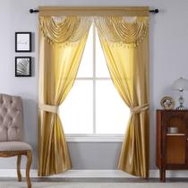 Conjunto de cortinas Regal Home Collections Amore, 5 peças, 137 cm x 213 cm Conjunto de cortinas Regal Home Collections Amore, 5 peças, 137 cm x 213 cm