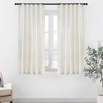 Conjunto de cortinas transparentes XTMYI 137 cm de comprimento e 2 painéis para banheiro Conjunto de cortinas transparentes XTMYI 137 cm de comprimento e 2 painéis para banheiro