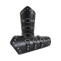 Conjunto De Cosplay De Cavaleiro Medieval Renascentista 5 Peças: Corset De Couro PU, Cinto, Xale
