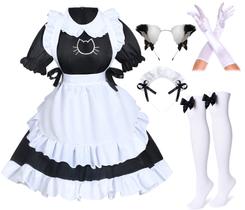 Conjunto de Cosplay de Gata Doncella Anime Wannsee Talla Grande 5XL Conjunto de Cosplay de Gata Doncella Anime Wannsee Talla Grande 5XL