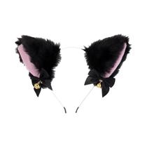 Conjunto De Cosplay De Gato Para Halloween 5 Peças: Tiara, Colar, Luvas Com Garras, Cauda, Sino De