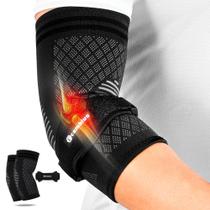 Conjunto de cotoveleiras CAMBIVO, 2 peças de mangas de cotovelo e 1 peça de cinta de tênis