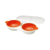 Conjunto De Cozedor De Ovos Duplo Para Micro-ondas Com 2 Copos Utensílios De Cozinha