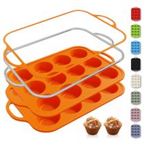 Conjunto de cozimento Socisen, 2 pacotes, 12 xícaras, forma de muffin de silicone