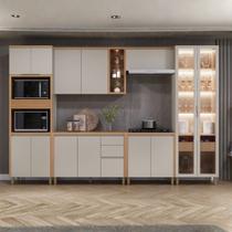 Conjunto de Cozinha Allure Linea Brasil 6 Peças 13 Portas 3 Gavetas Conjunto de Cozinha Allure Linea Brasil 6 Peças 13 Portas 3 Gavetas