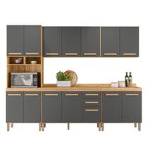 Conjunto de Cozinha Bergamo Modulado com 14 Portas 2 Gavetas Conjunto de Cozinha Bergamo Modulado com 14 Portas 2 Gavetas