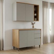 Conjunto de Cozinha Completa 2 Peças Jequitibá Gris