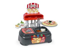 Conjunto de Cozinha de Brinquedo Chicos Chef Pizzaria com 40 Acessórios