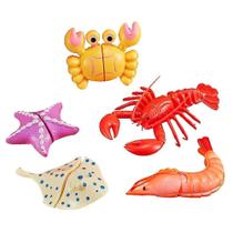 Conjunto de cozinha de brinquedo para crianças, pizza e frutos do mar com caranguejo e concha (+3 anos)