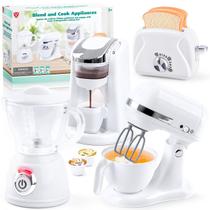 Conjunto de cozinha de brinquedo PLAY Pretend Play Blender Cafeteira Conjunto de cozinha de brinquedo PLAY Pretend Play Blender Cafeteira