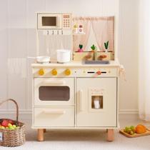 Conjunto de Cozinha de Brinquedo ROBUD em Madeira com Micro-ondas e Pia