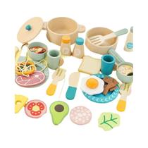 Conjunto De Cozinha De Madeira Para Crianças, Brinquedos De Educação Infantil Para Brincar De