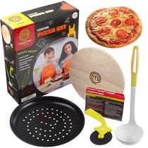 Conjunto de cozinha de pizza MasterChef Junior com utensílios de cozinha reais para crianças Conjunto de cozinha de pizza MasterChef Junior com utensílios de cozinha reais para crianças