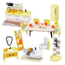 Conjunto de cozinha e banheiro Dollhouse Furniture Giant bean