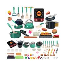 Conjunto De Cozinha Infantil 92/69/59 PCS Brinquedo De Cozinha De Faz De Conta Com Panelas De