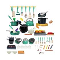 Conjunto De Cozinha Infantil 92/69/59 PCS Brinquedos De Cozinha De Imitação Com Panelas, Utensílios