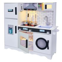Conjunto de cozinha infantil Lil' Jumbl Pretend Wooden Play com máquina de gelo