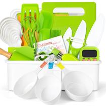 Conjunto de Cozinha Infantil Suhctuptx 37 Peças com Facas Seguras e Timer Conjunto de Cozinha Infantil Suhctuptx 37 Peças com Facas Seguras e Timer