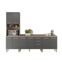 Conjunto de Cozinha Lidiane Modulado com 9 Portas 2 Gavetas