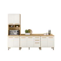 Conjunto de Cozinha Lidiane Modulado com 9 Portas 2 Gavetas
