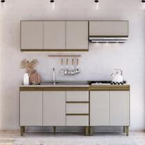 Conjunto de Cozinha Modulada 4 Peças Margarida Yescasa Marrom/Mel/Arenas Conjunto de Cozinha Modulada 4 Peças Margarida Yescasa Marrom/Mel/Arenas