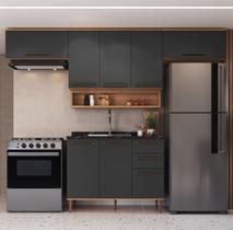 Conjunto de Cozinha Modulada 5 Peças 8 Portas 280cm Isabelle Delmarco