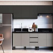 Conjunto de Cozinha Modulado Ébano