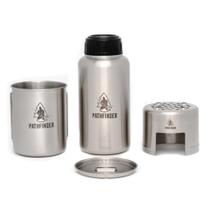Conjunto de cozinha para garrafas de água The Pathfinder School Stainless 960 ml Conjunto de cozinha para garrafas de água The Pathfinder School Stainless 960 ml