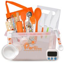 Conjunto de cozinha PERLLI Kids Cooking Baking 31 peças com estojo 6+