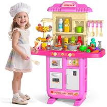 Conjunto de cozinha Play MSKOLER para crianças de 4 a 8 anos com acessórios