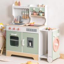 Conjunto de cozinha Play ROBUD de madeira com churrasqueira, máquina de fazer gelo de 3 anos ou mais