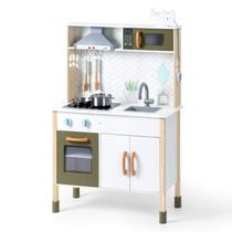 Conjunto de cozinha Play ROBUD de madeira para crianças com acessórios