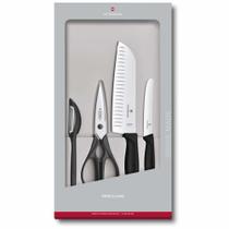 Conjunto de Cozinha Preto 4 Peças 6.7133.4G Victorinox