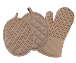 Conjunto de cozinha: Sticky Toffee Oven, luvas e porta-panelas, conjunto de 3 Conjunto de cozinha: Sticky Toffee Oven, luvas e porta-panelas, conjunto de 3