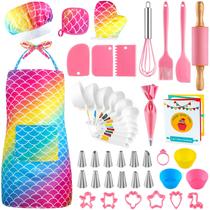 Conjunto de cozinhar e assar GIFTINBOX Kids 54 unidades com chapéu de avental