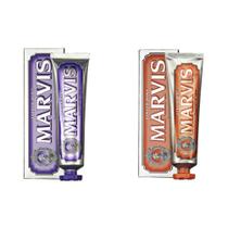 Conjunto de Creme Dental Marvis Jasmin Mint e Ginger Mint 110 ml