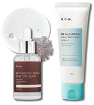 Conjunto de creme hidratante e sérum IUNIK Beta Glucan 400.000 ppm Conjunto de creme hidratante e sérum IUNIK Beta Glucan 400.000 ppm