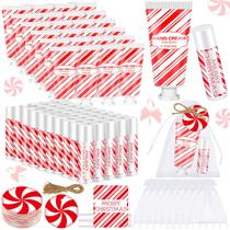 Conjunto de creme para mãos Christmas Candy Cane Lip Balm 144 unidades