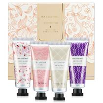 Conjunto de creme para mãos spa luxuoso, pacote com 4 presentes de Natal para mulheres