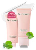 Conjunto de creme para o pescoço e sérum BE+WANTS Bewants com Gua Sha Roller