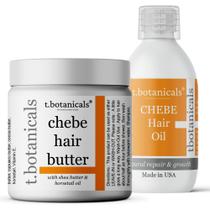 Conjunto de crescimento capilar t.botanicals Chebe Oil 120 ml e Chebe Butter 240 mL