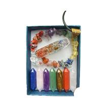 Conjunto De Cristais De Quartzo Pontiagudos 9 Peças Pedras De Cura Chakra Gemas De Quartzo Rosa